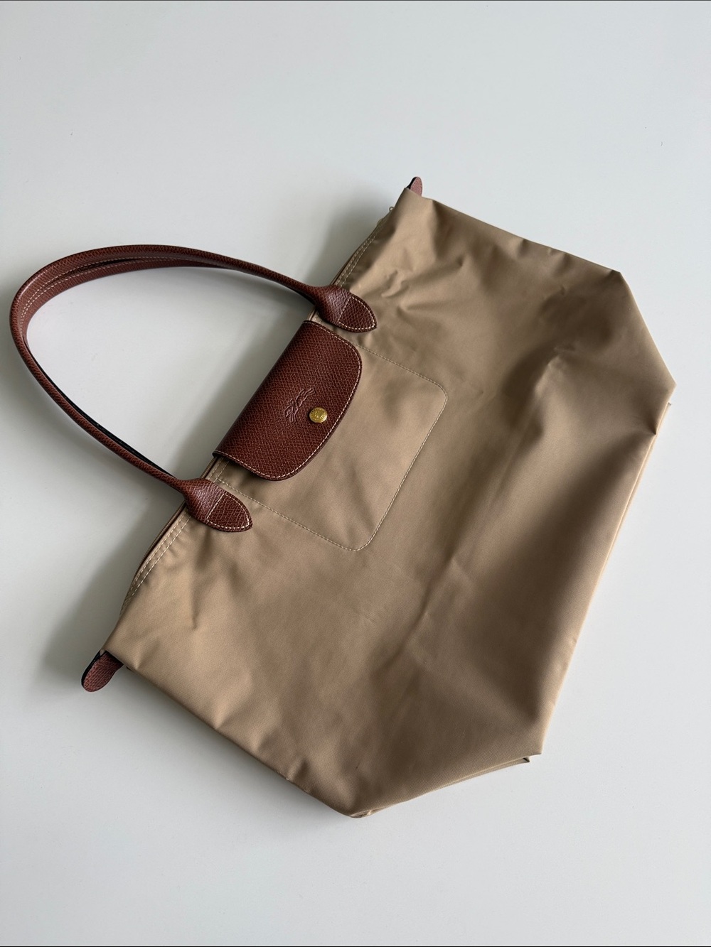 Longchamp Le Pliage Beige Tote - Large